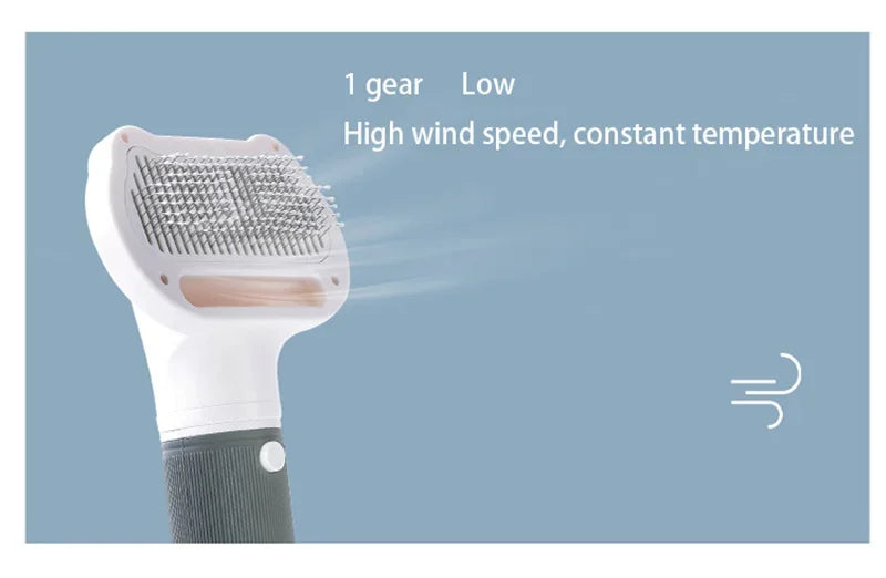 Dog Hair Dryer Brush - 3-in-1 Grooming Tool