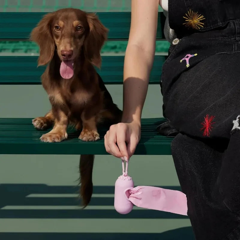 Dog Poop Bag Dispenser - Waste Bag Holder Set