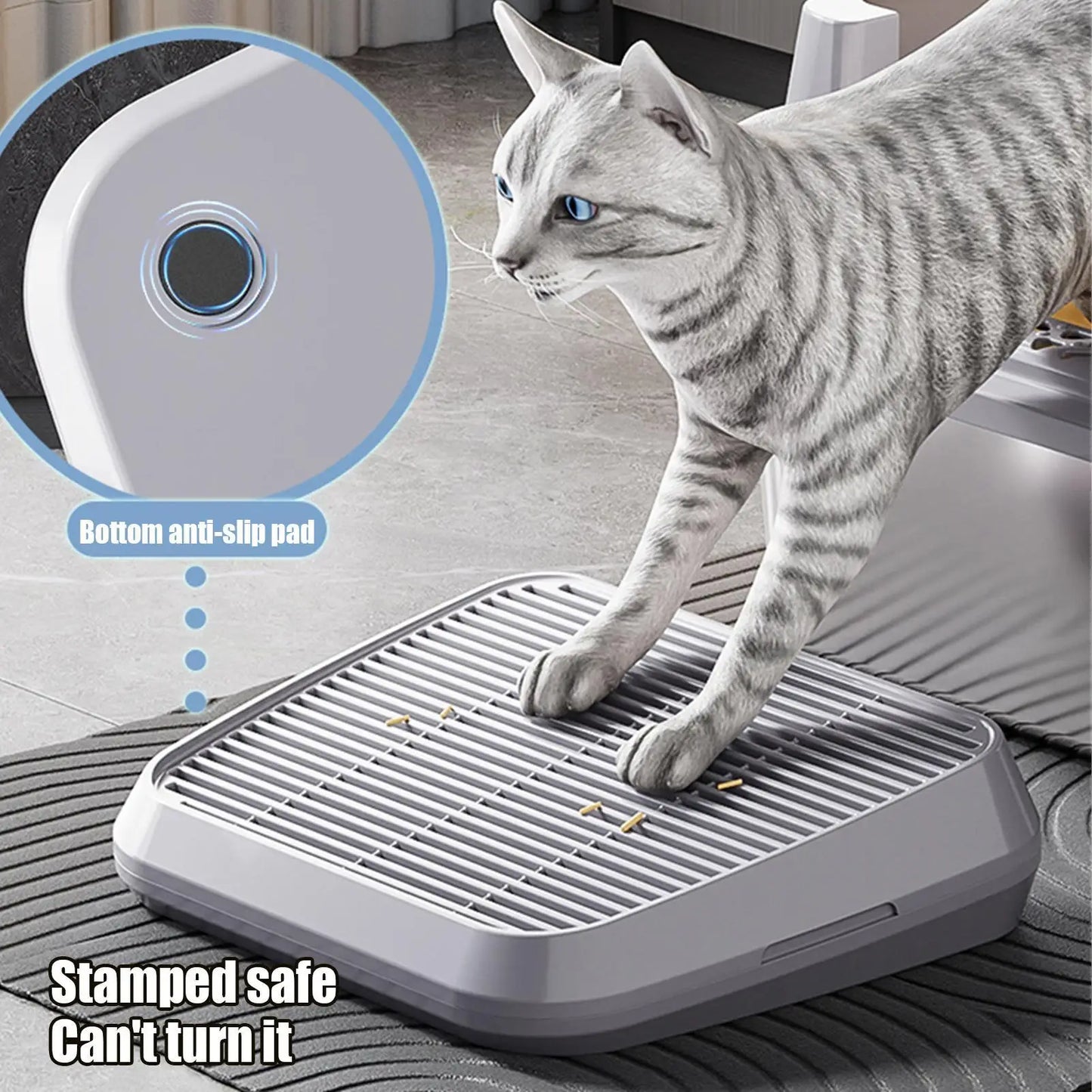 Cat Litter Catcher Ramp - Double Layer Filtration Step Stool