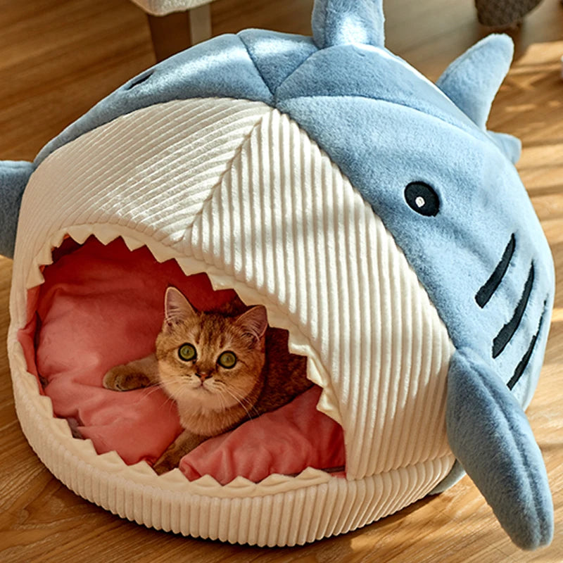 Winter Warm Cat Bed Cave - Cozy Enclosed Nest for Cats & Small Dogs