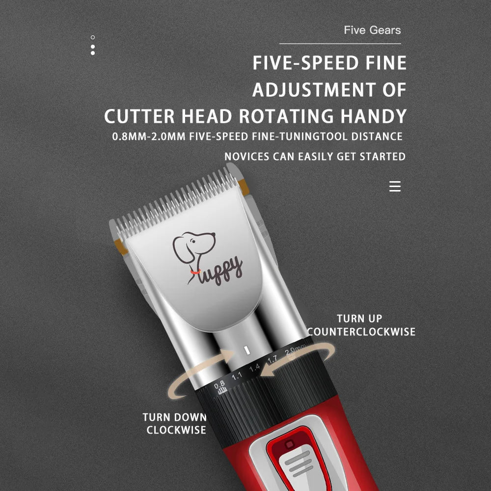 Pet Hair Clipper - Cordless Grooming Trimmer Set