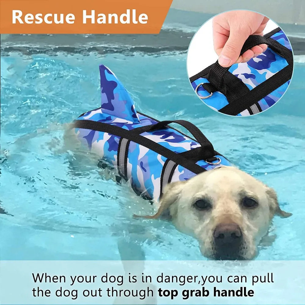 Dog Life Jacket - Buoyant Vest with Handle