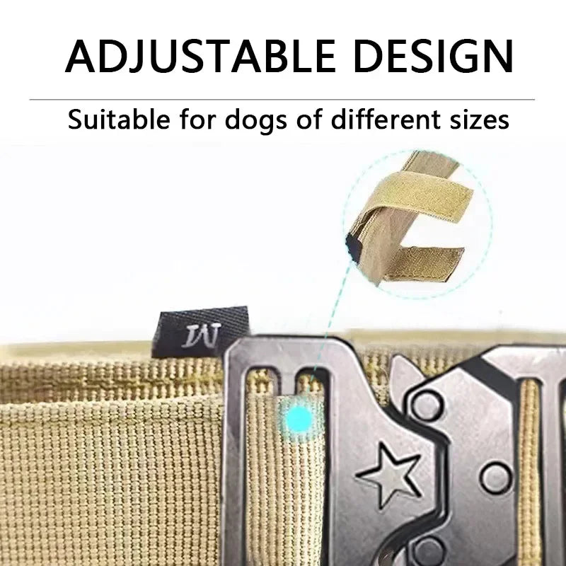 Tactical Dog Collar - Adjustable Training Leash