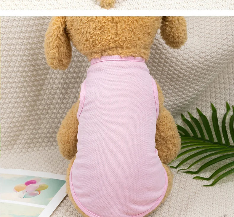 Dog Summer Vest - Thin Breathable T-Shirt