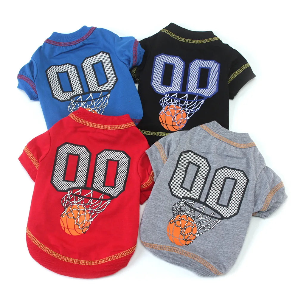 Custom dog baseball jersey soft pet shirt for small dogs

