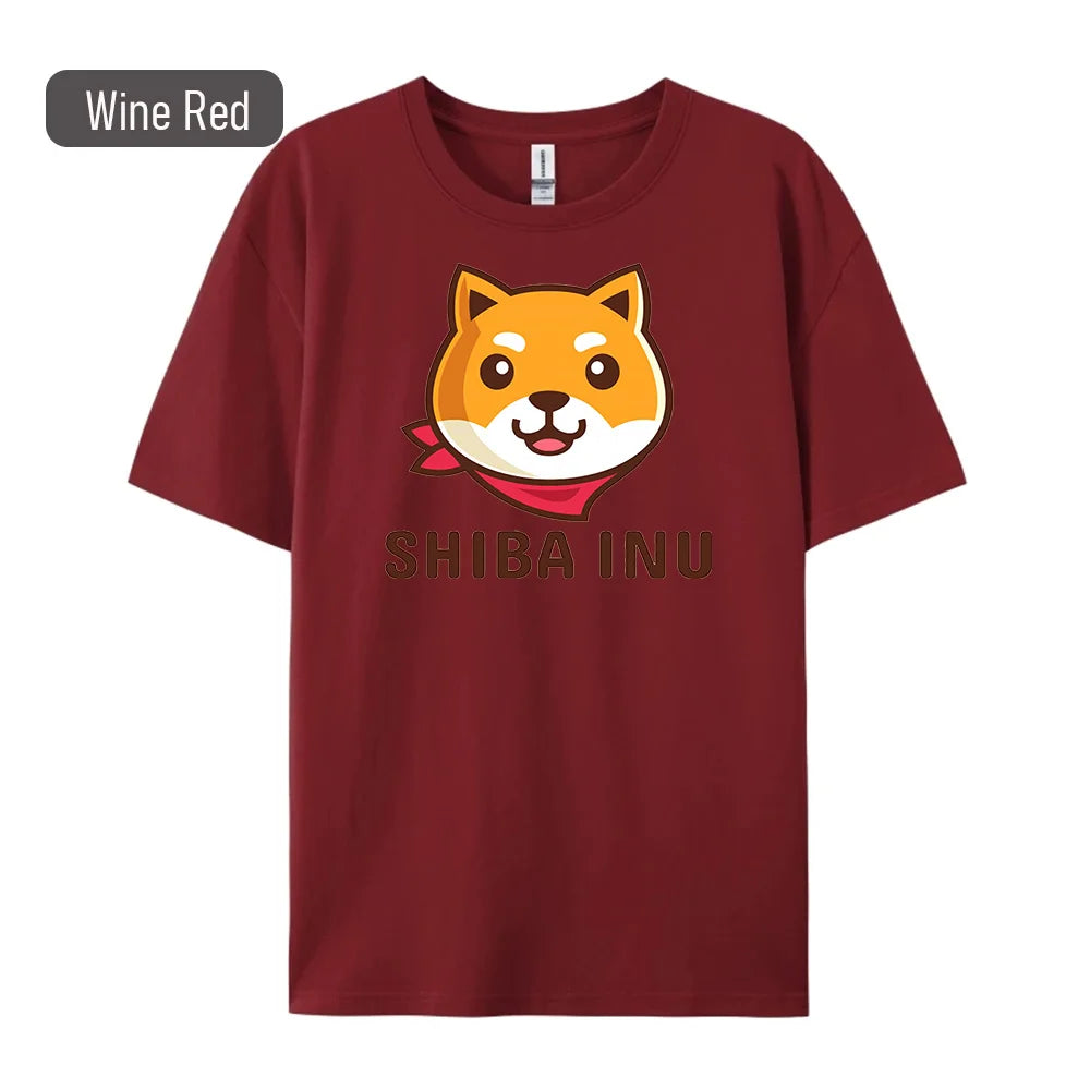 Shiba Inu Print Women's T-Shirt - Hip Hop Fashion Tee