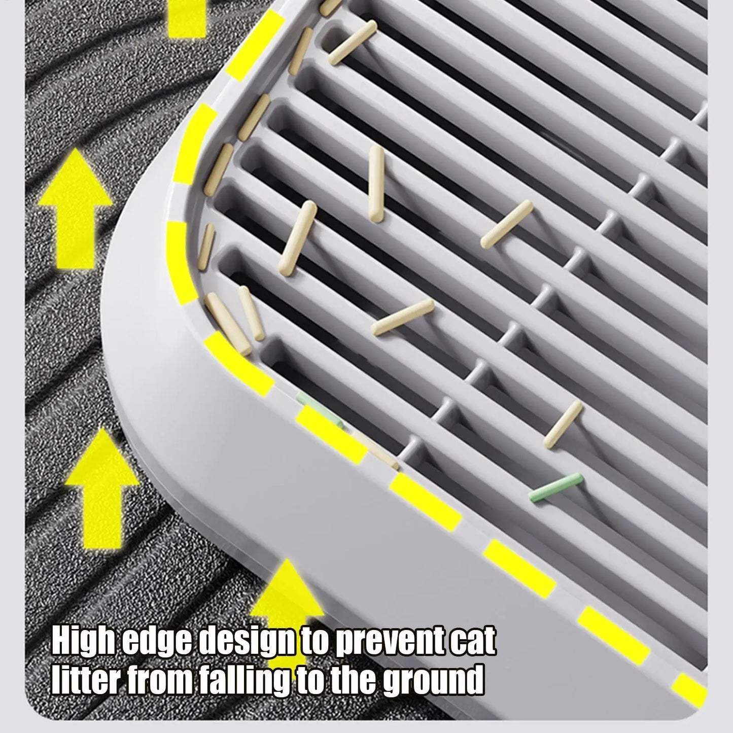 Cat Litter Catcher Ramp - Double Layer Filtration Step Stool