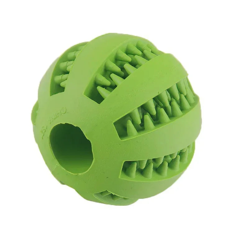 Interactive Dog Treat Ball - Bite-Resistant Tooth Cleaning Toy
