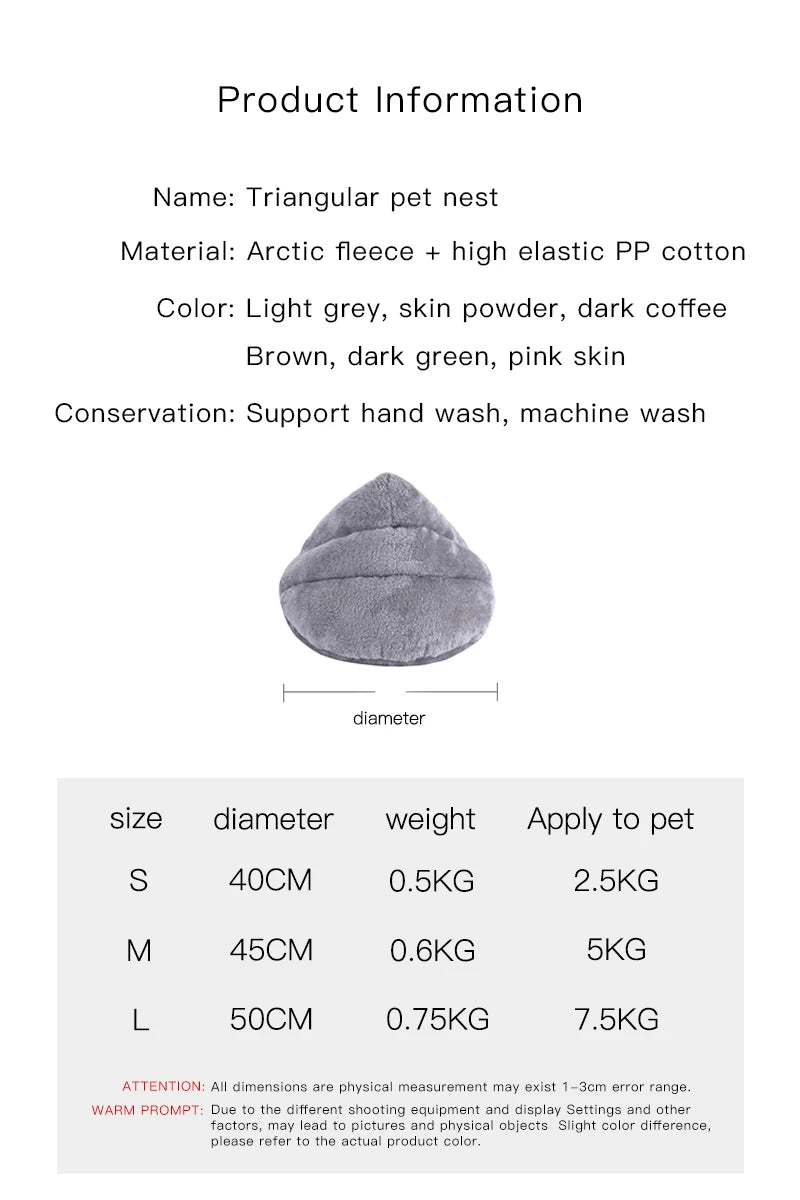 Small Dog Bed - Washable Puppy Bed for Small Pets