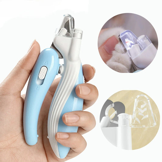 Professional pet nail clippers with LED light for dogs and cats
