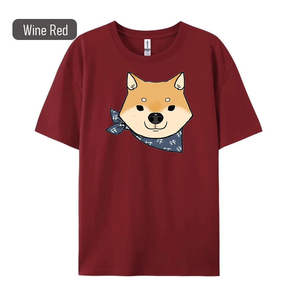 Shiba Inu Print Women's T-Shirt - Hip Hop Fashion Tee