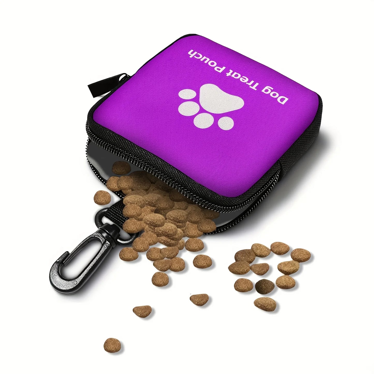 Dog Training Treat Bag - Zippered Portable Pouch