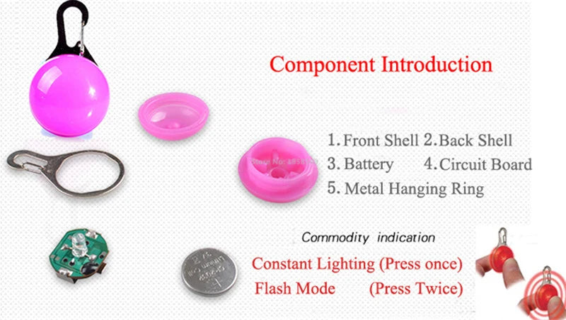 LED Pet Collar - Glowing Safety Collar
