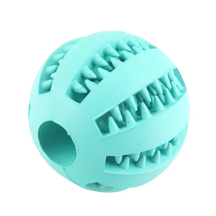 Interactive Dog Treat Ball - Bite-Resistant Tooth Cleaning Toy