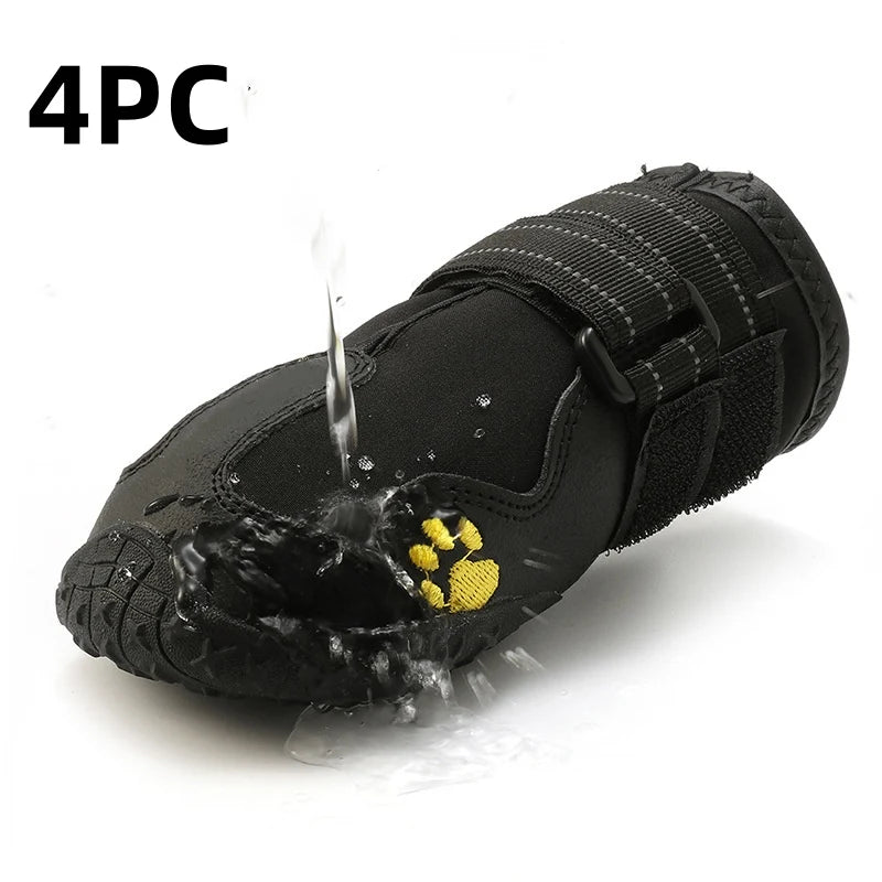 Dog Boots - Waterproof Snow Shoes 4pcs Set