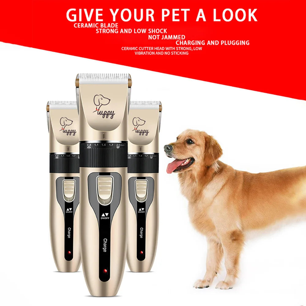 Pet Hair Clipper - Cordless Grooming Trimmer Set