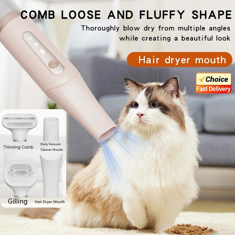 White professional dog/ cat  grooming blower with cool air function
