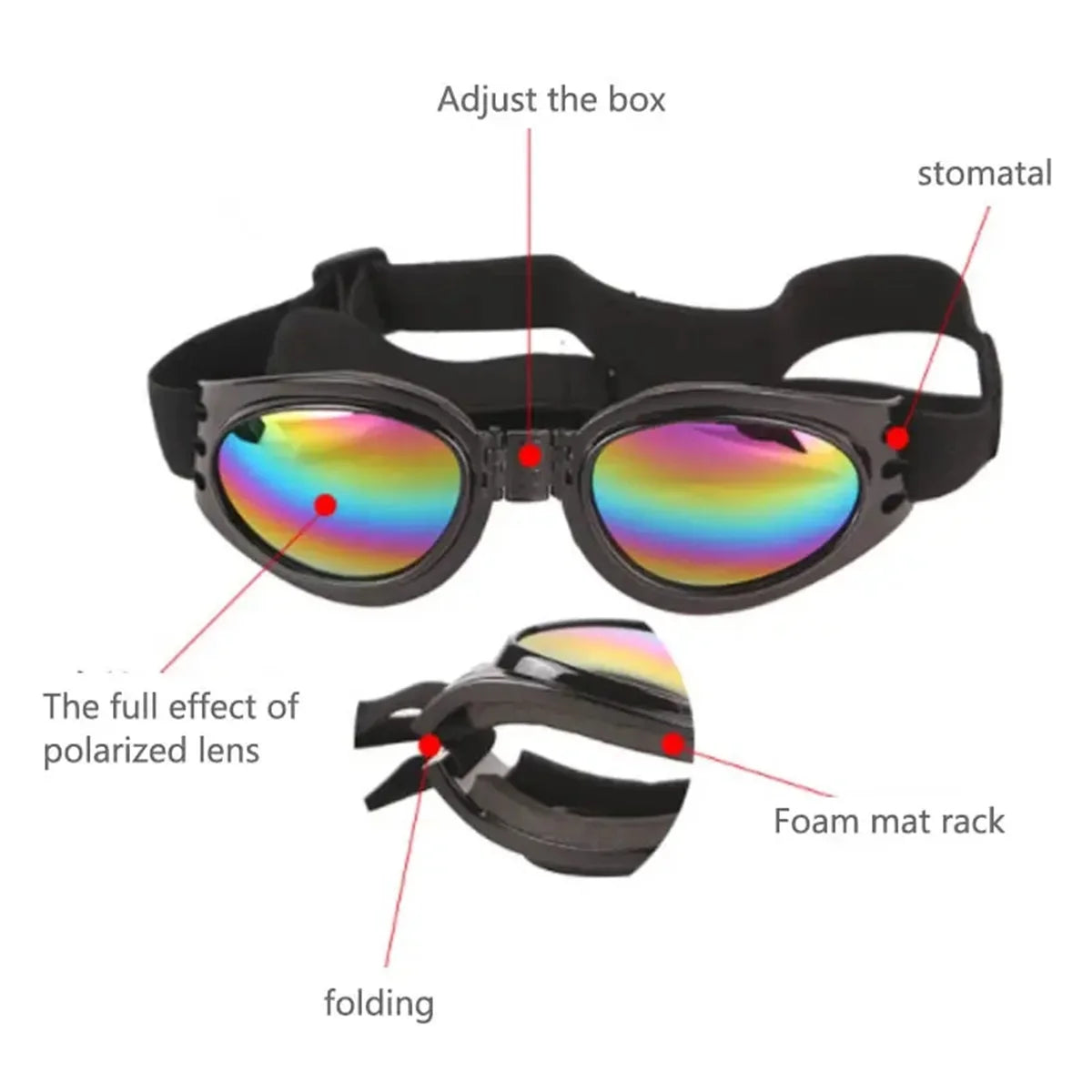 Pet Sunglasses - Foldable Dog & Cat Eyewear