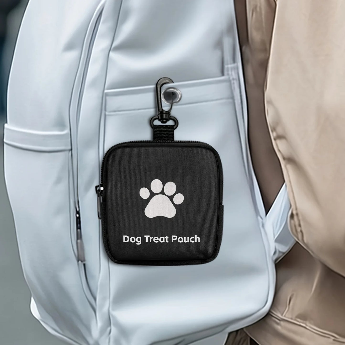 Dog Training Treat Bag - Zippered Portable Pouch