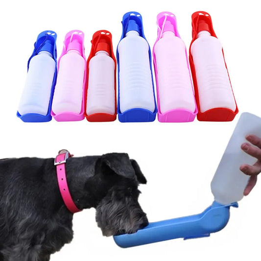 Leak-proof portable pet water bottle travel dispenser for dogs