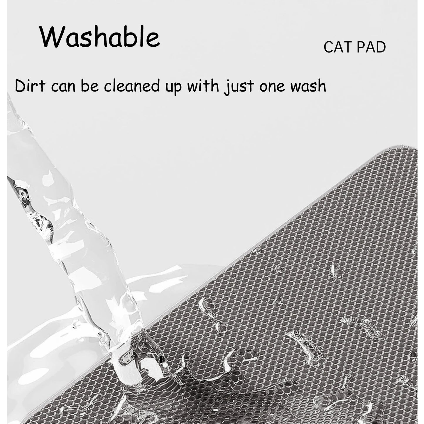 Waterproof Cat Litter Mat - Traps Litter & Protects Floors