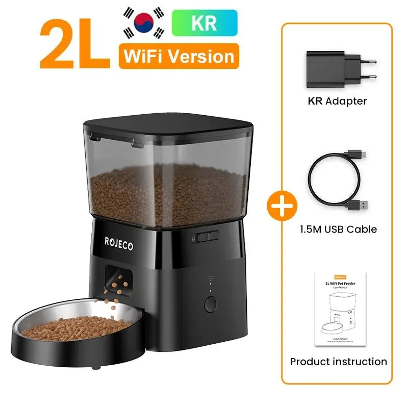 Automatic Cat Feeder - 2L WiFi Smart Dispenser