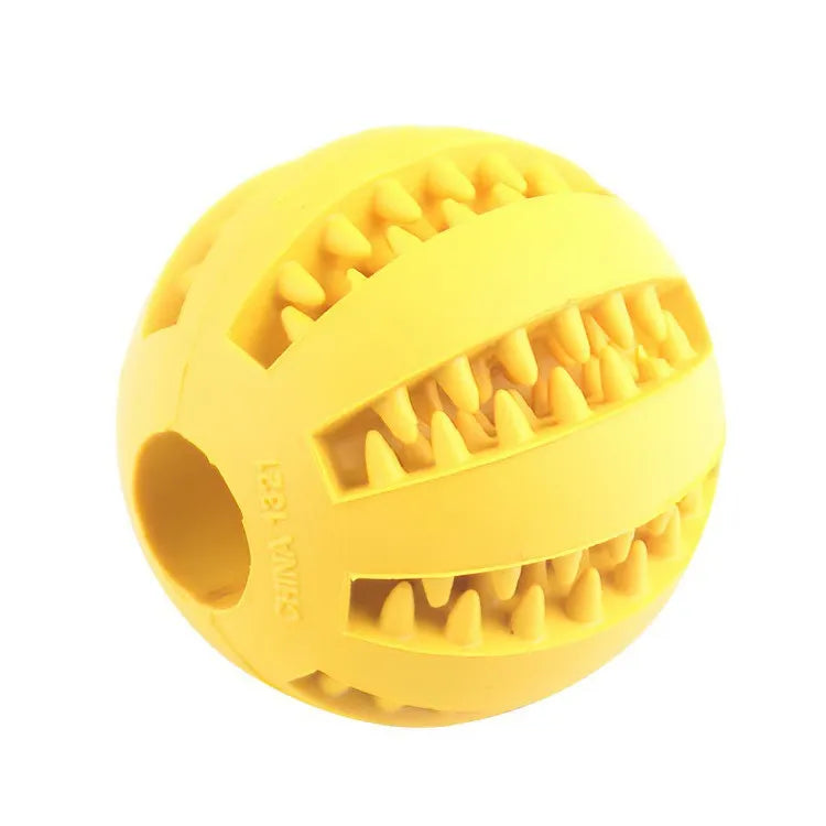 Interactive Dog Treat Ball - Bite-Resistant Tooth Cleaning Toy