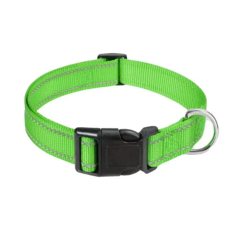Reflective Dog Collar - Adjustable Safety Strap