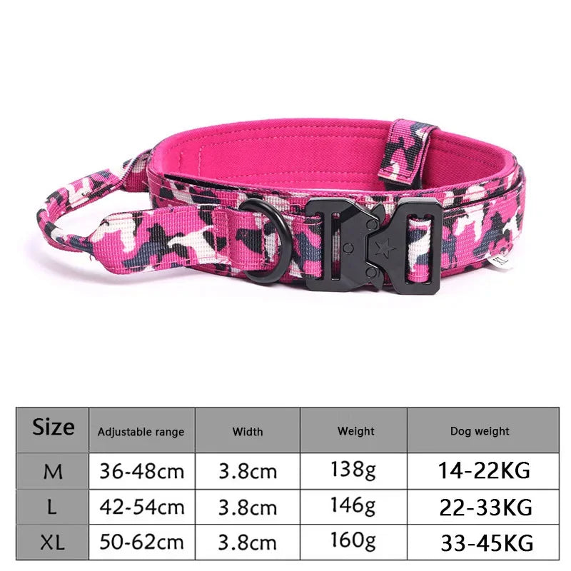 Tactical Dog Collar - Adjustable Training Leash