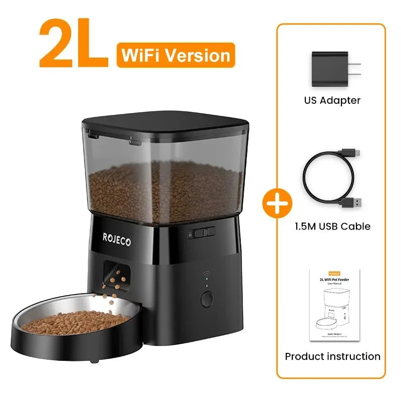 Automatic Cat Feeder - 2L WiFi Smart Dispenser