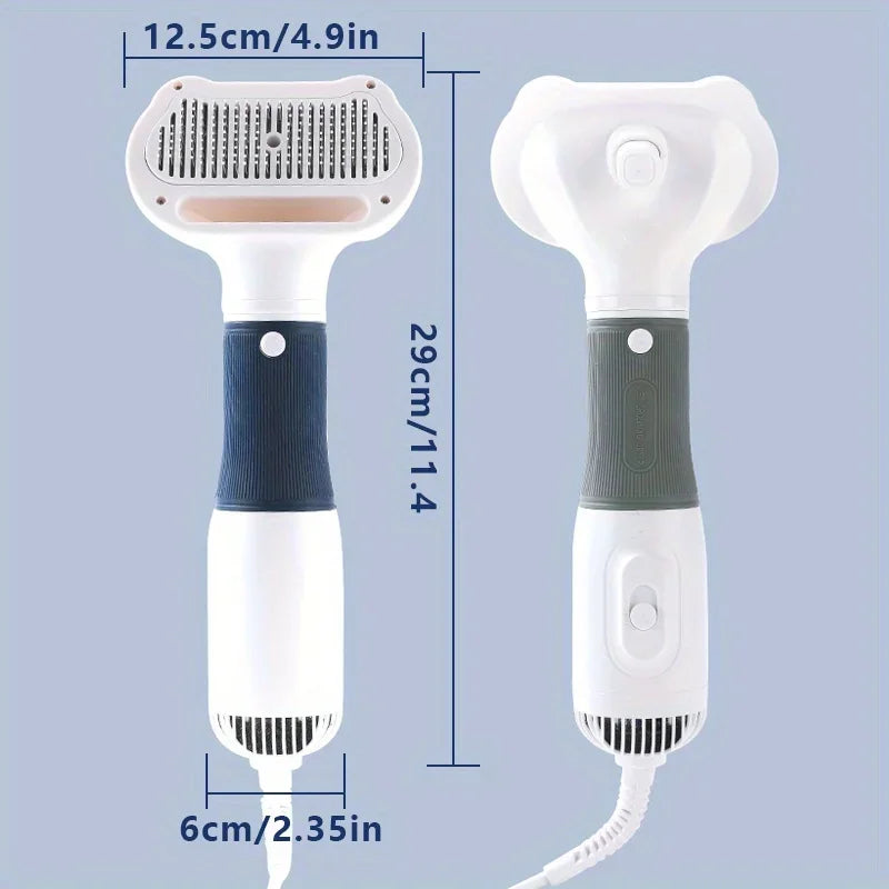 Dog Hair Dryer Brush - 3-in-1 Grooming Tool