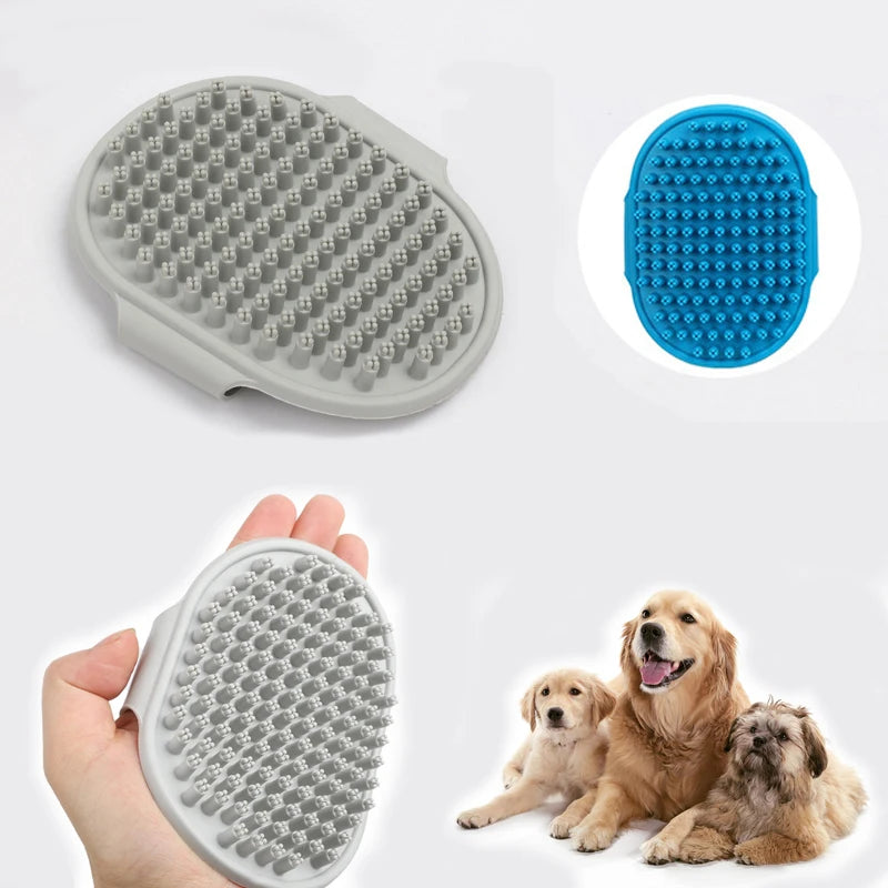 Massage grooming brush for cats and dogs bath time