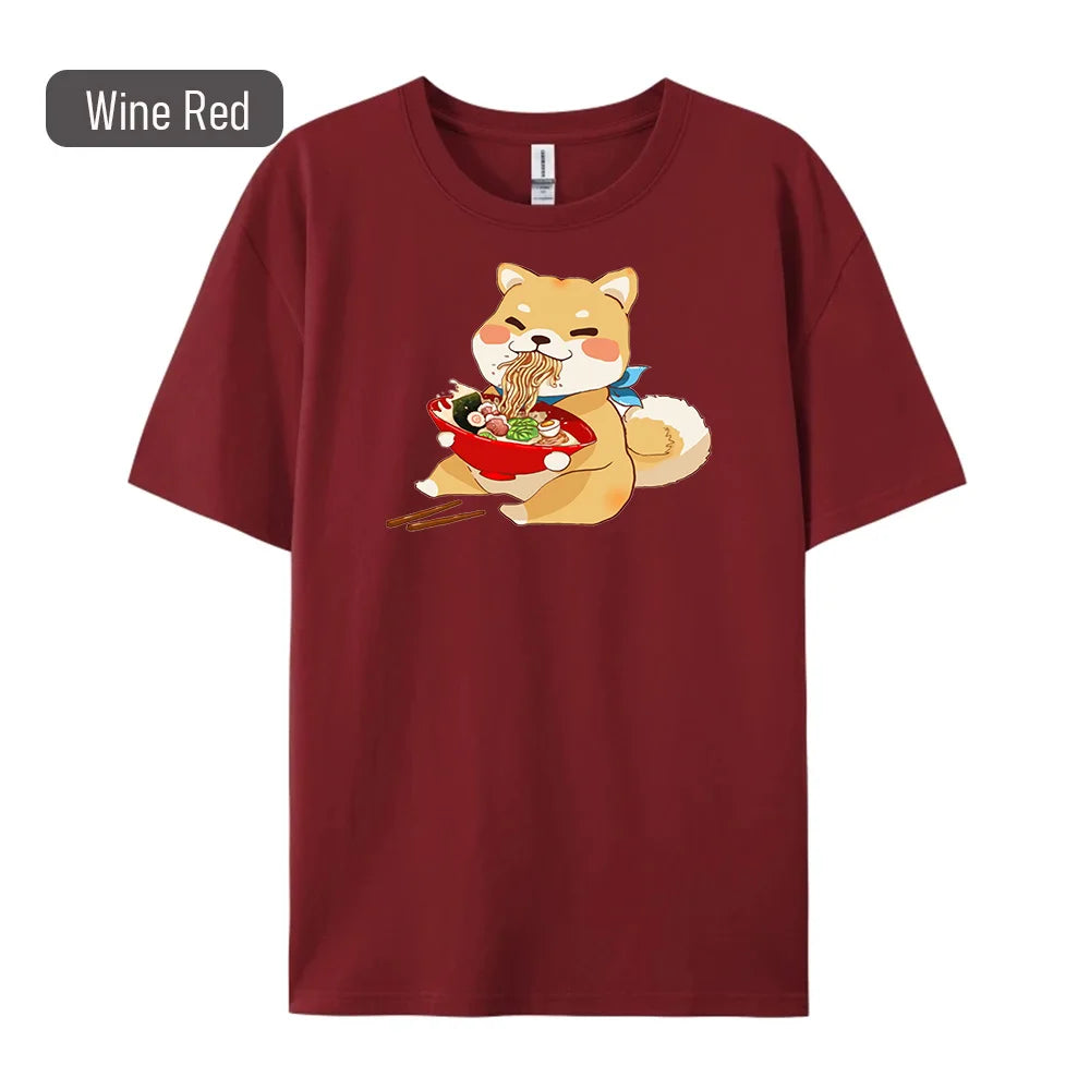 Shiba Inu Print Women's T-Shirt - Hip Hop Fashion Tee