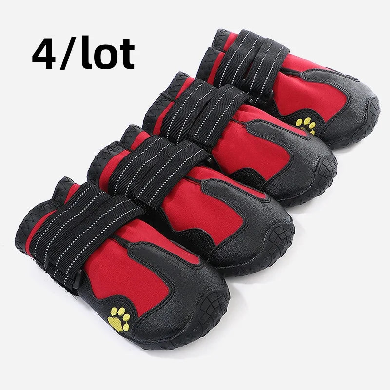 Dog Boots - Waterproof Snow Shoes 4pcs Set
