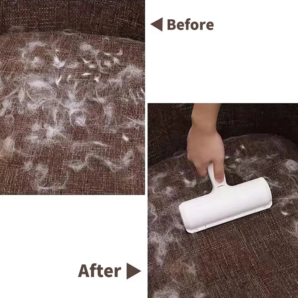 Pet Hair Remover Roller - Self-Cleaning Base