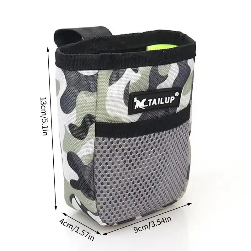 Dog Training Treat Pouch - Hands-Free Waist Bag with Clip Closure