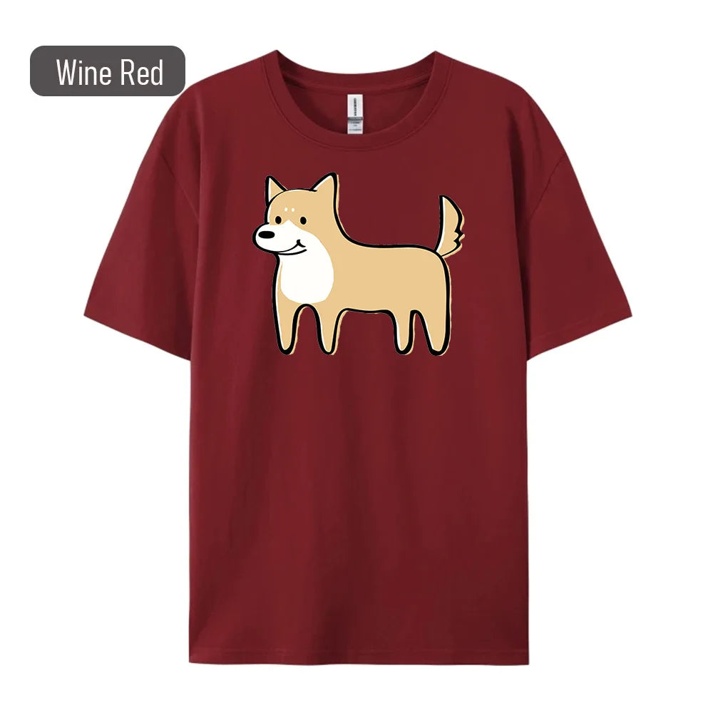 Shiba Inu Print Women's T-Shirt - Hip Hop Fashion Tee