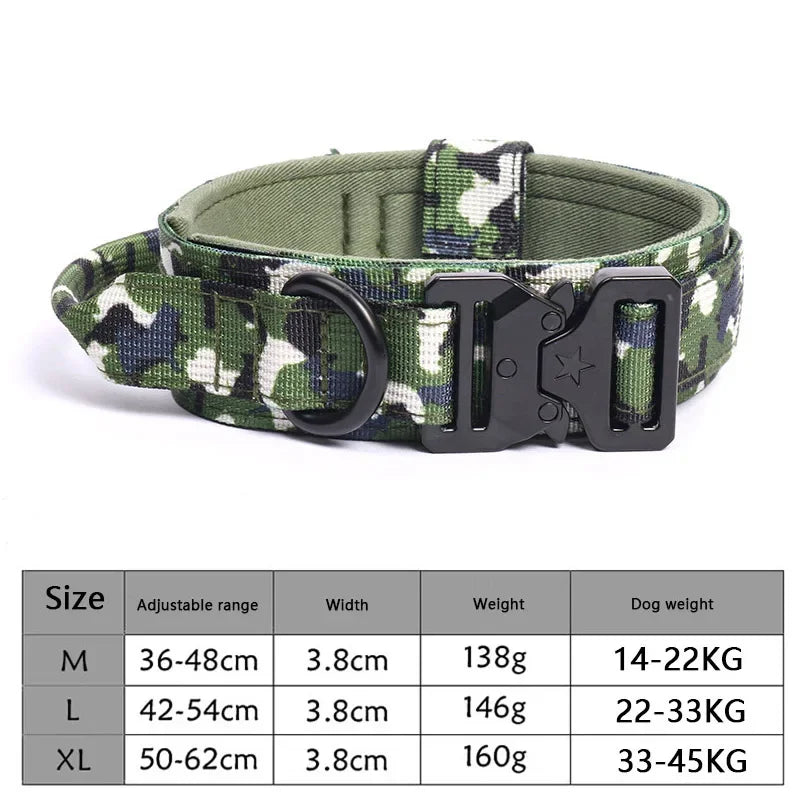 Tactical Dog Collar - Adjustable Training Leash