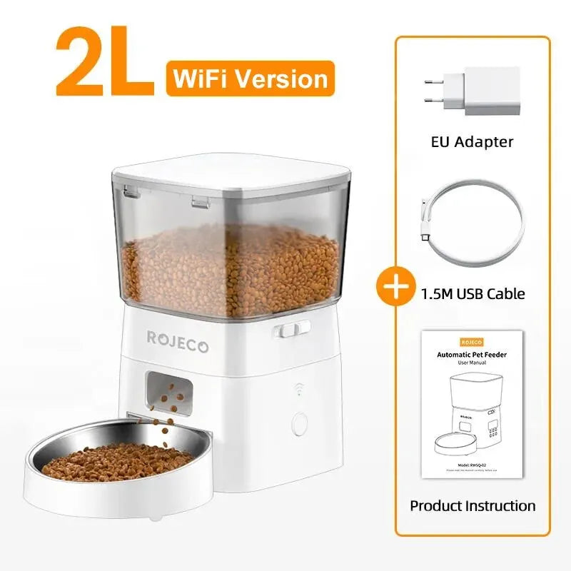 Automatic Cat Feeder - 2L WiFi Smart Dispenser