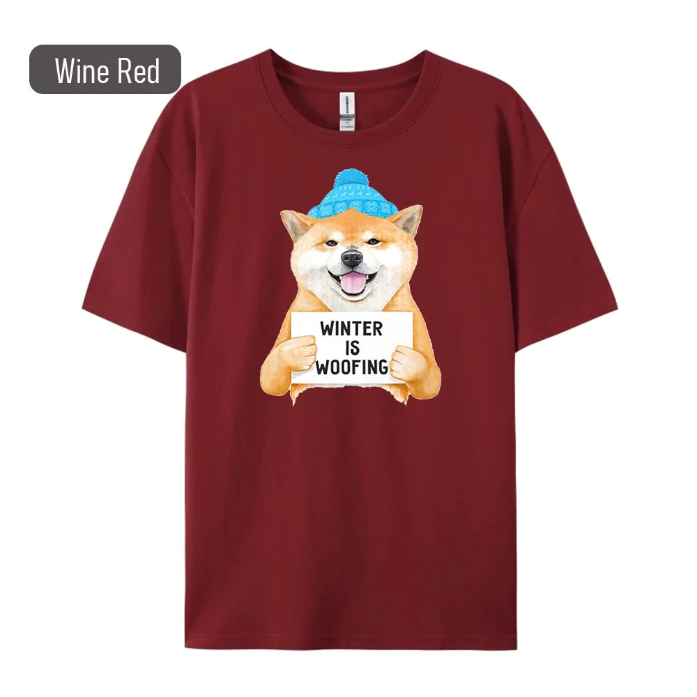 Shiba Inu Print Women's T-Shirt - Hip Hop Fashion Tee