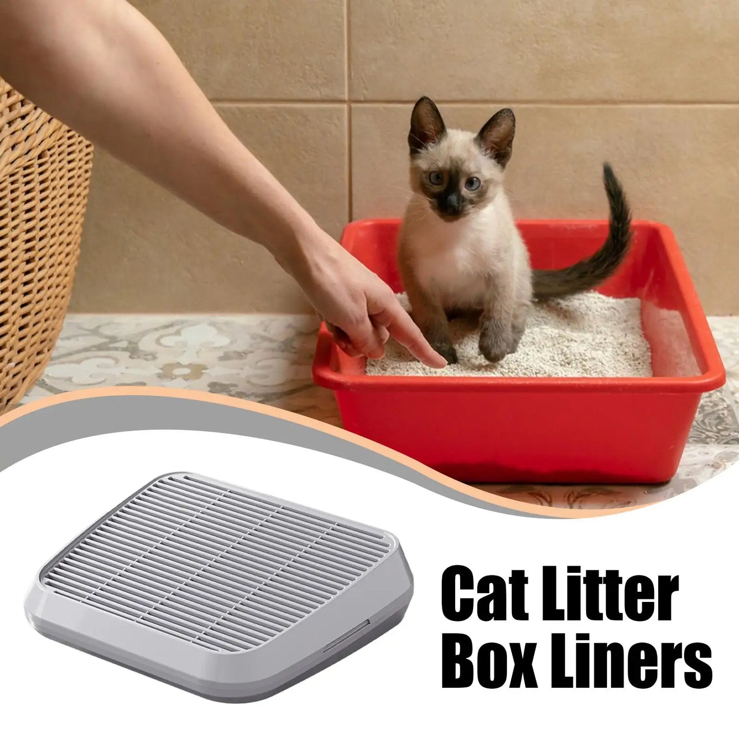 Cat Litter Catcher Ramp - Double Layer Filtration Step Stool