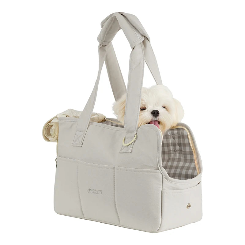 Portable Pet Shoulder Bag - One-Shoulder Carrier for Small Dogs & Cats