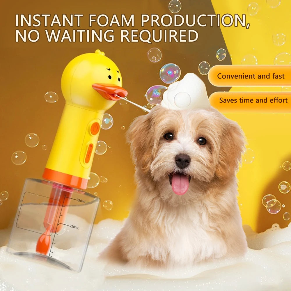 Automatic Pet Foam Dispenser - USB Rechargeable Bath Soap Machine