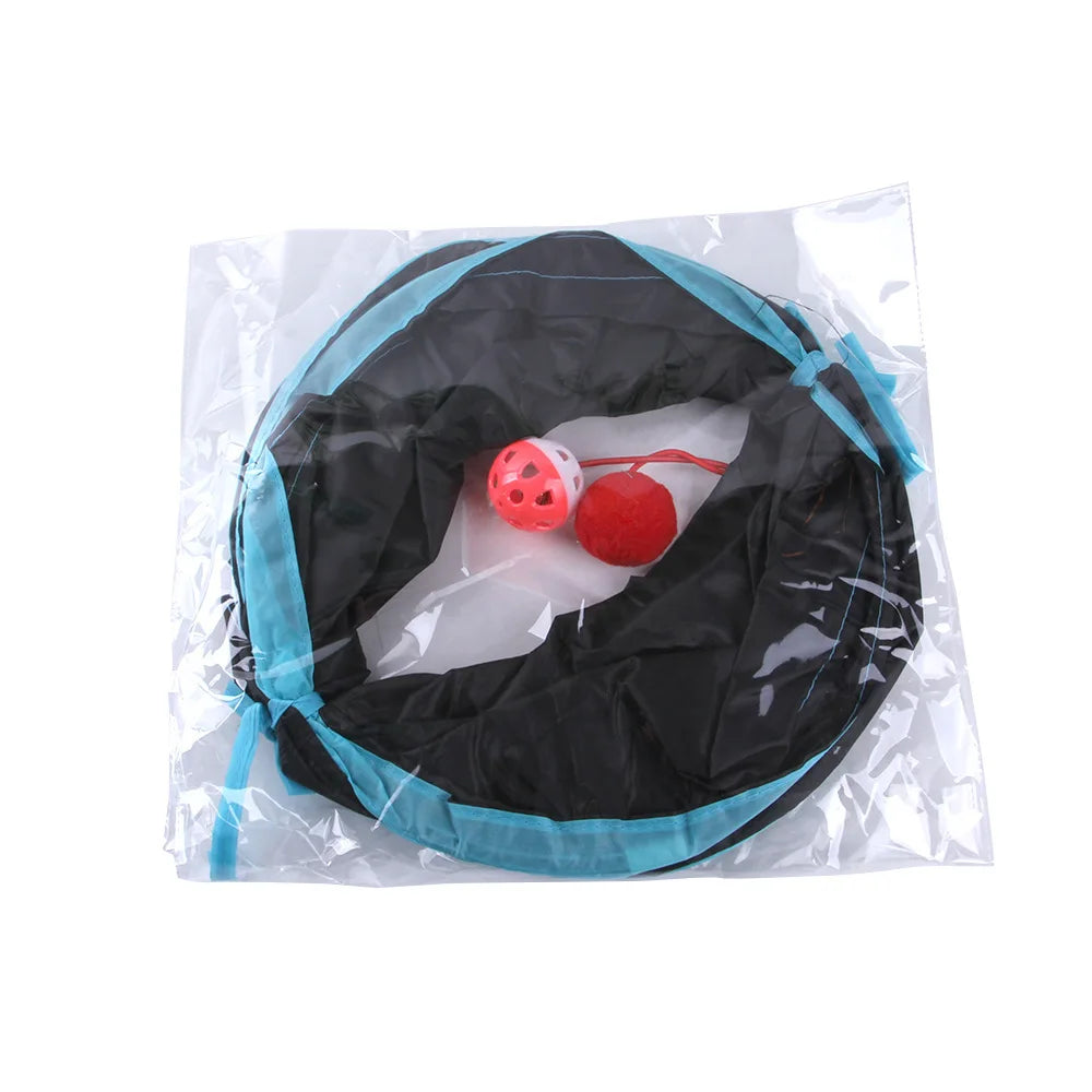 Foldable Cat Tunnel - Interactive Play Toy for Cats & Small Pets