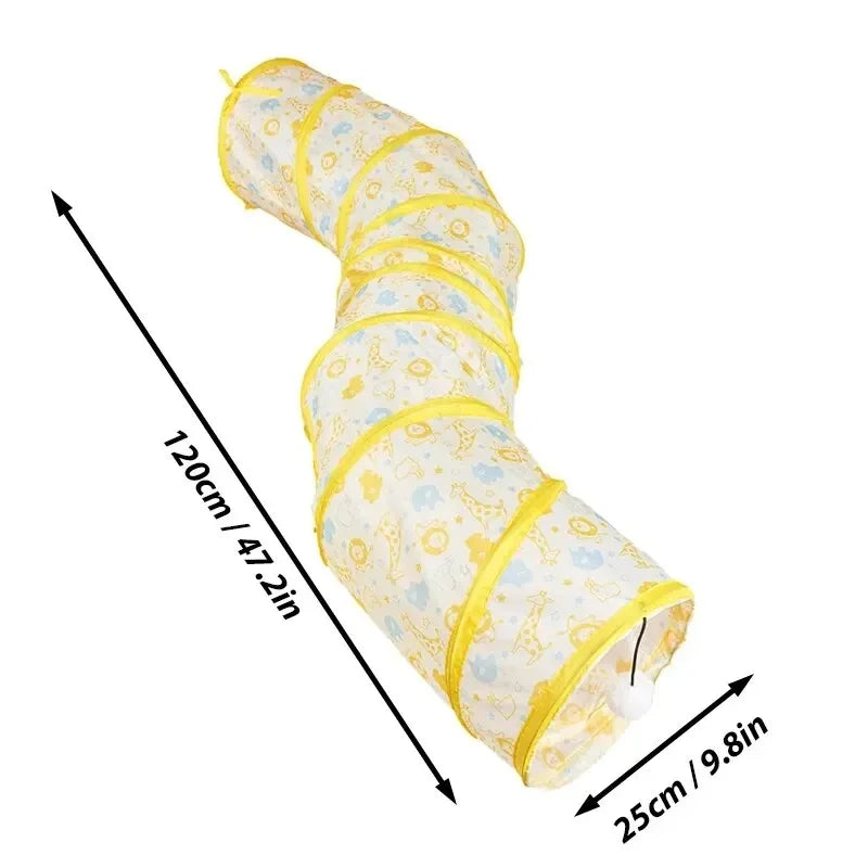 Cat Tunnel - S-Shape Collapsible Play Tube