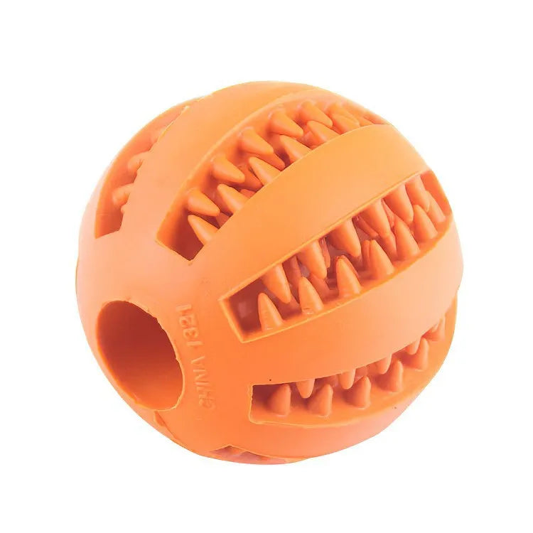 Interactive Dog Treat Ball - Bite-Resistant Tooth Cleaning Toy