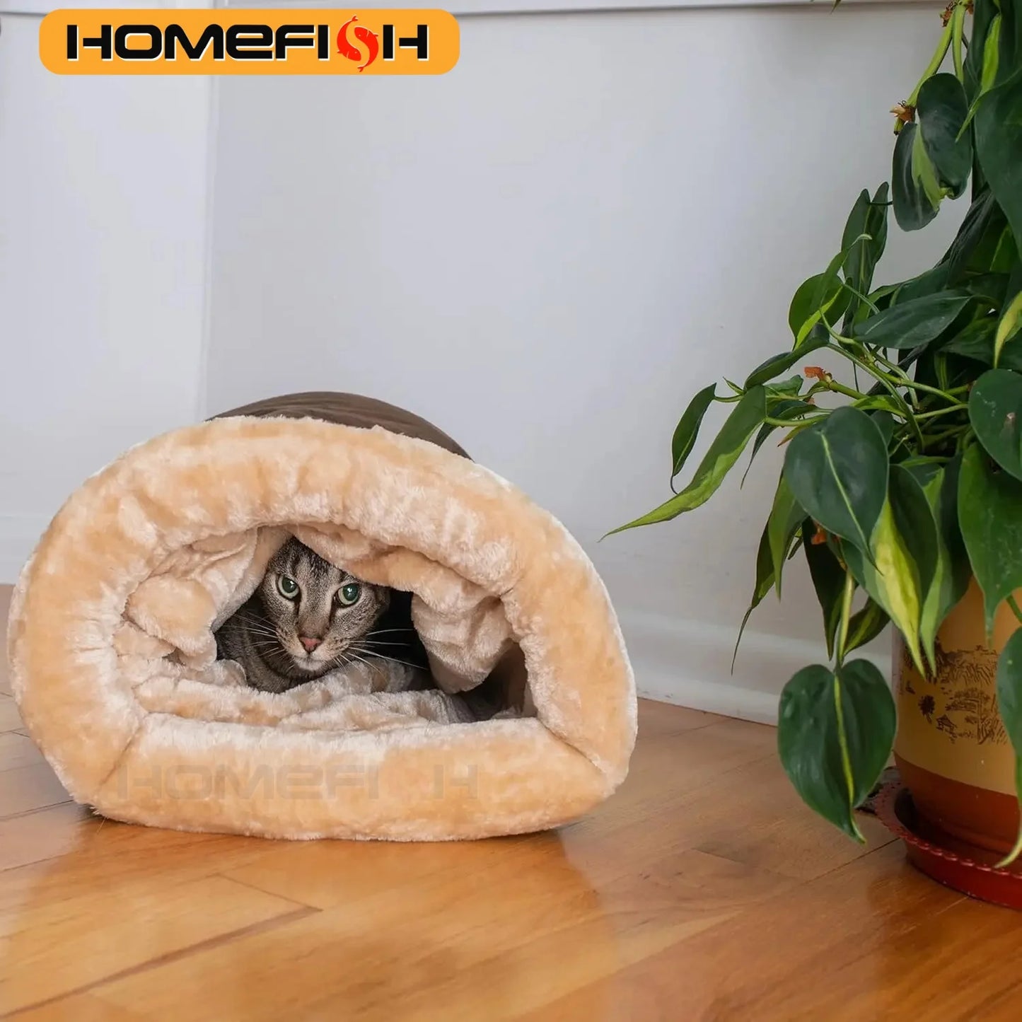 Autumn & Winter Cat Sleeping Bag - Cozy Enclosed Bed