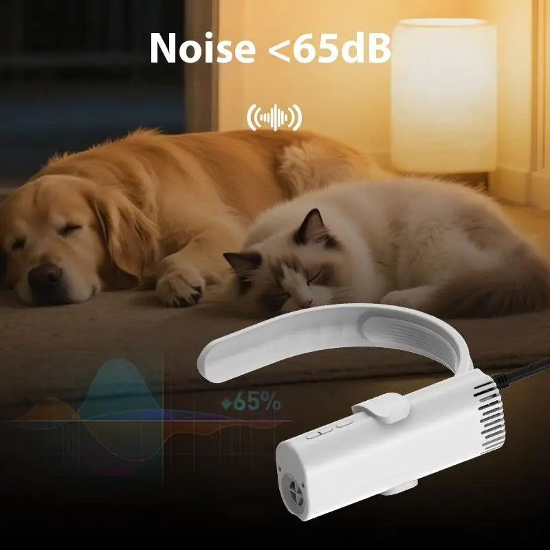 New Pet Grooming Hair Dryer High-Power Energy-Saving Silent Neck Hanging Portable Pet Cats Dogs Beauty Dryer Pet Supplies
