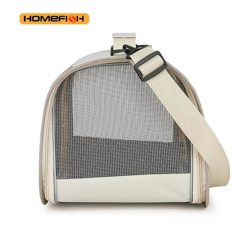 Portable Pet Carrier Bag - Foldable Breathable for Small Dogs & Cats