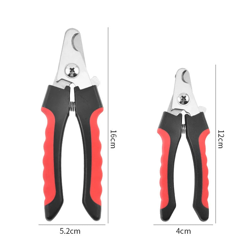 Pet Nail Clippers - Stainless Steel Trimmer with Safety Guard